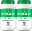 (2 Pack) GI Revitalize - GI Revitalize Pro Pills to Support Healthy Digestion, GI Revitalized Advanced Formula for Gut Health, G I Revitalizer Maximum Strength Supplement Review (120 Capsules)
