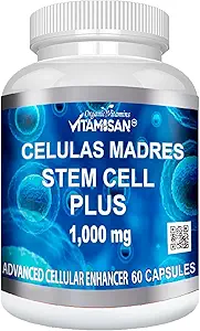 Celulas Madres 60 κάψουλες Vitamisan 1000 mg Aphanizomenon Flos- aquae Blue Green Algae AFA Stem Φυσικό κύτταρο