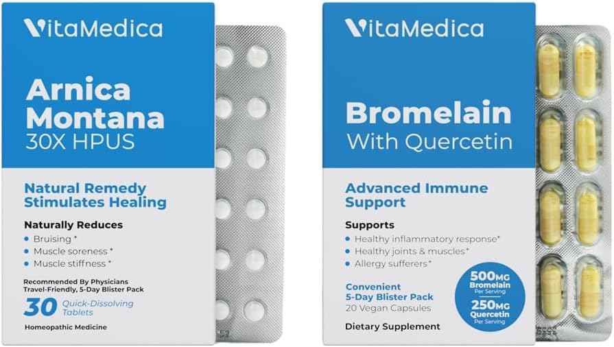 VitaMedica Arnica και Bromelain blister πακέτα Bundle 