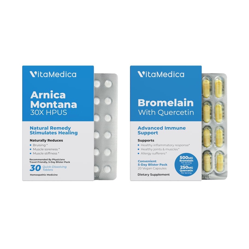 VitaMedica Arnica και Bromelain blister πακέτα Bundle 