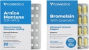 VitaMedica Arnica και Bromelain blister πακέτα Bundle 