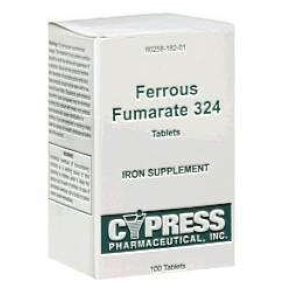 Cypress Pharmaceutical Ferrous Fumarate 324 δισκία, σε κουτί, 100ct
