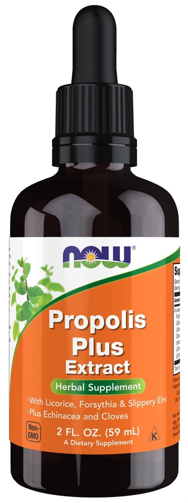 Τώρα συμπληρώματα τροφίμων, Propolis Plus εκχύλισμα υγρού με σταγονόμετρο, συμπλήρωμα βοτάνων, 2-Ounce
