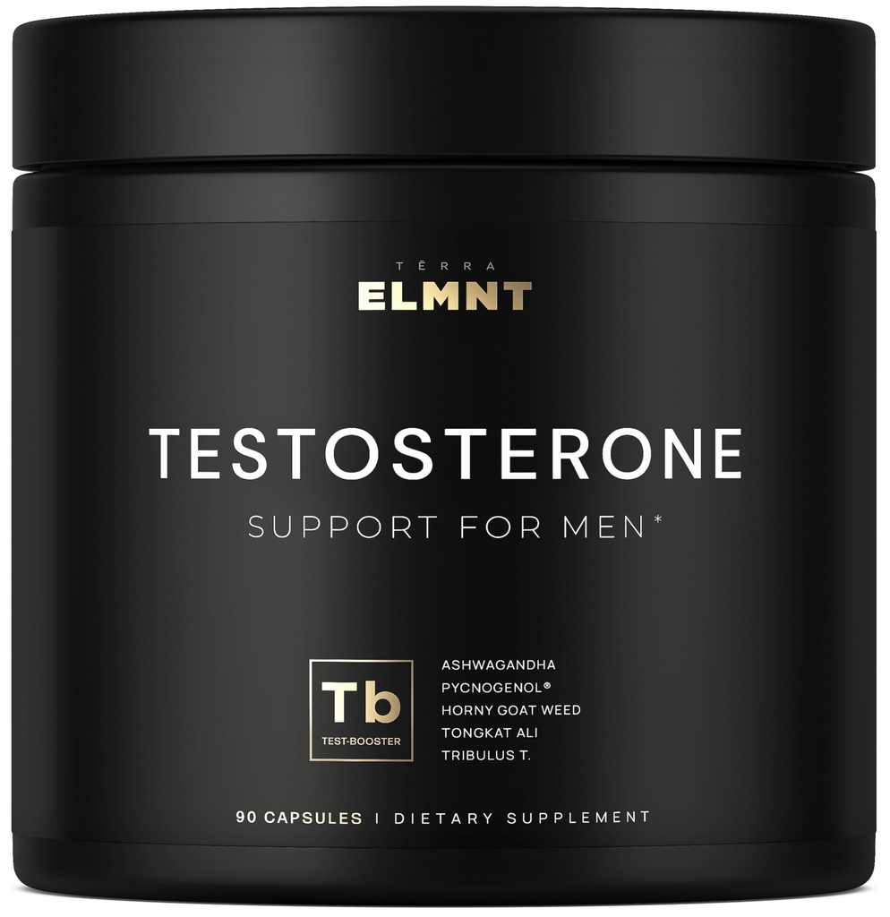 21.800mg Booster τεστοστερόνης για τους άνδρες 8X δύναμη w. Ashwagandha, Tongkat Ali, Pycnogenol, Tribulus - Σύνολο T συμπλήρωμα τεστοστερόνης για τους άνδρες ενίσχυση λίμπιντο δοκιμή Booster + μυϊκός Builder χάπια
