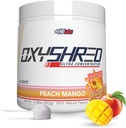 EHP Labs OxyShred Pre Workout Powder - Preworkout Powder with L Glutamine & Acetyl L Carnitine, Energy Boost Drink - Ροδάκινο Mango, 60 εξυπηρετούν