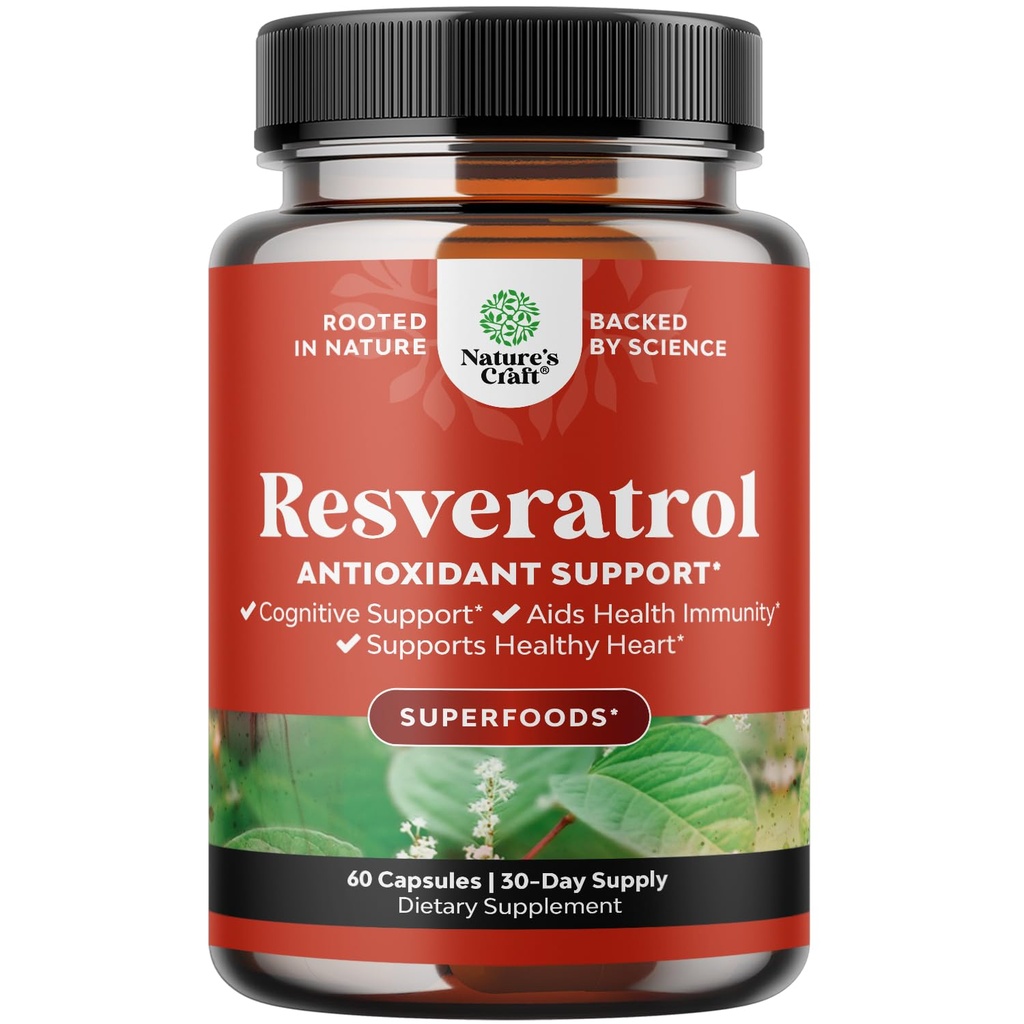 Youthful Trans Resveratrol Supplement - Resveratrol Κάψουλες με AMPK Activator για Κυτταρική Υγεία & Ζωτικότητα - AMPK Μεταβολικός ενεργοποιητής για την ενίσχυση του μεταβολισμού & Κυτταρική απόδοση - 60 Μέτρα
