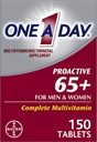One a Day Proactive 65 Plus Πολυβιταμίνες για άνδρες και γυναίκες, 150 δισκία (πακέτο των 2) από μία- μία-ημέρα