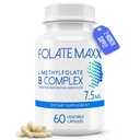 L-μεθυλοφολικό + B12 Μεθυλοκοβαλαμίνη & B6 Blend (7. 5mg) - 60 Κάψουλες - Ενεργό B- Complex με Συνεργάτες & Απαραίτητα Αμινοξέα - Μη ΓΤΟ, Χωρίς Γλουτένη, Χωρίς Γλουτένη