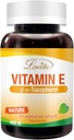 Lovita Vitamin E 400 IU Softgels, Natural 268 mg (ως D Alpha Tocopherol), Vegan for Healthy Skin, Hair, Nails & Immune System Support, 60 Χορτοφαγικά Softgels