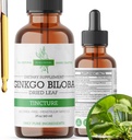 Ginkgo Biloba Extract Liquid 2 Fl Oz, συμπληρώματα για τη λειτουργία του εγκεφάλου και την υποστήριξη μνήμης, χωρίς αλκοόλ, Vegan - 2 Fl Oz
