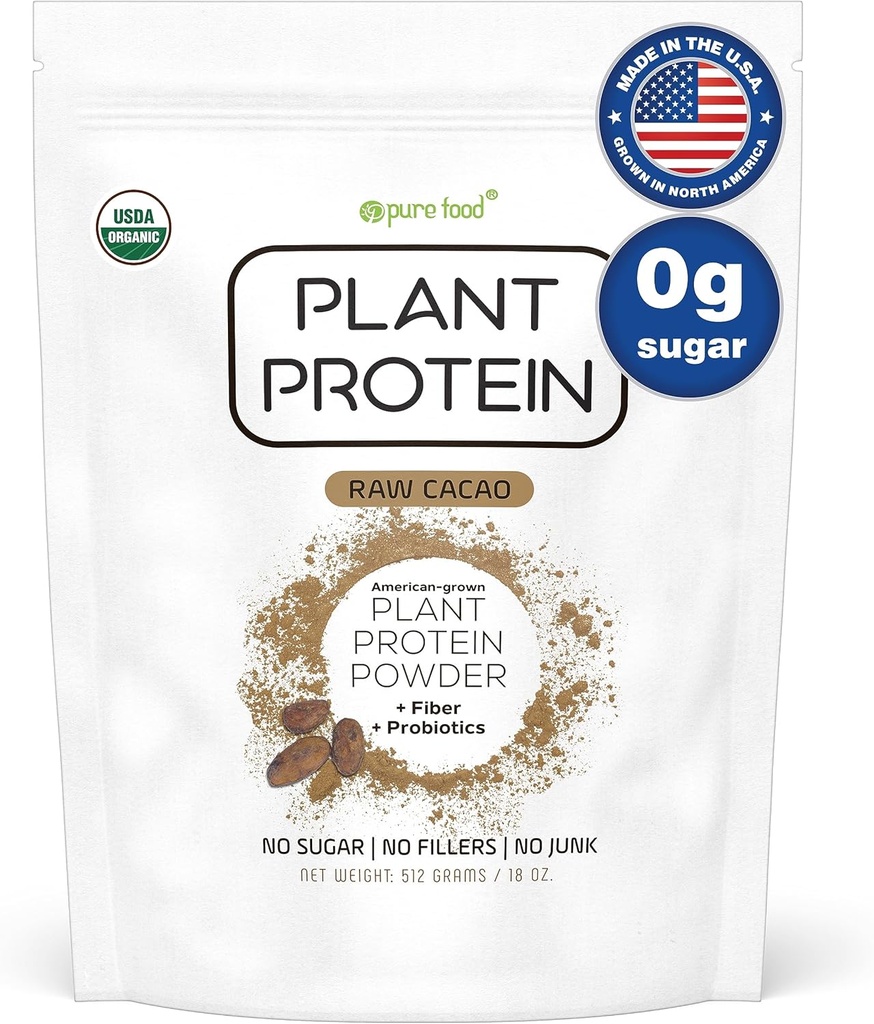 Καθαρή τροφή: Πρωτεϊνική σκόνη φυτού με προβιοτικά 