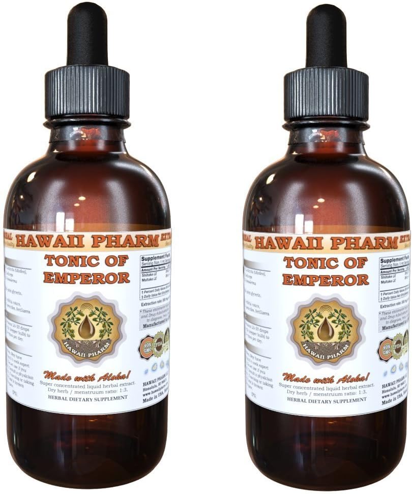 HawaiiPharm Shiitake, Maitake, Cordiceps, Liquid Extract Reishi, Βιολογικό Αποξηραμένο Shiitake, Maitake, Cordiceps, Reishi Tincture, Βοτανικό Συμπλήρωμα, Κατασκευασμένο στις ΗΠΑ, 2x2 fl.oz