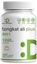 Tongkat Ali Extract 300:1 με Horny κατσικίσιο ζιζάνιο 1.100mg – Ινδονησιακά Longjack Eurycoma Longifolia Root – Extra Strength φυτικό συμπλήρωμα για την ενέργεια