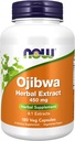 NOW Supplements, Ojibwa Herbal Extract 450 mg, Concentrated Blend , Alcohol-fFree, 4:1 Herbal Extracts, 180 Veg Capsules