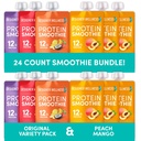 Σχεδιασμός Wellness Protein Smoothies Origignal Variety Pack και Ροδάκινο Mango Bundle