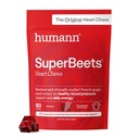 Ανθρώπινο SuperBeets Καρδιά Chews, Nitric Oxide και υποστήριξη της πίεσης του αίματος, εκχύλισμα σπόρων σταφυλιού & συμπλήρωμα ενέργειας από μη GMO Beet Root Powder, Ρόδι Berry Flavor, 60 Count
