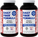 Yerba Prima Daily Fiber Formula Powder - 12 oz (Pack of 2) - Διαλυτό & αδιάλυτο συμπλήρωμα διαιτητικών ινών - Cleanse του παχέος εντέρου - Gut Health - Vegan, μη-GMO, Χωρίς γλουτένη