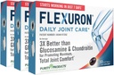 Προϊόντα καθαρότητας Flexuron Joint Formula 3X Better than Glucosamine and Chondroitin - Αρχίζει να εργάζεται σε μόλις 7 ημέρες - Λάδι κριλ, χαμηλής μοριακής βάρους Υαλουρονικό οξύ, Ασταξανθίνη - 30 μέτρα (3)
