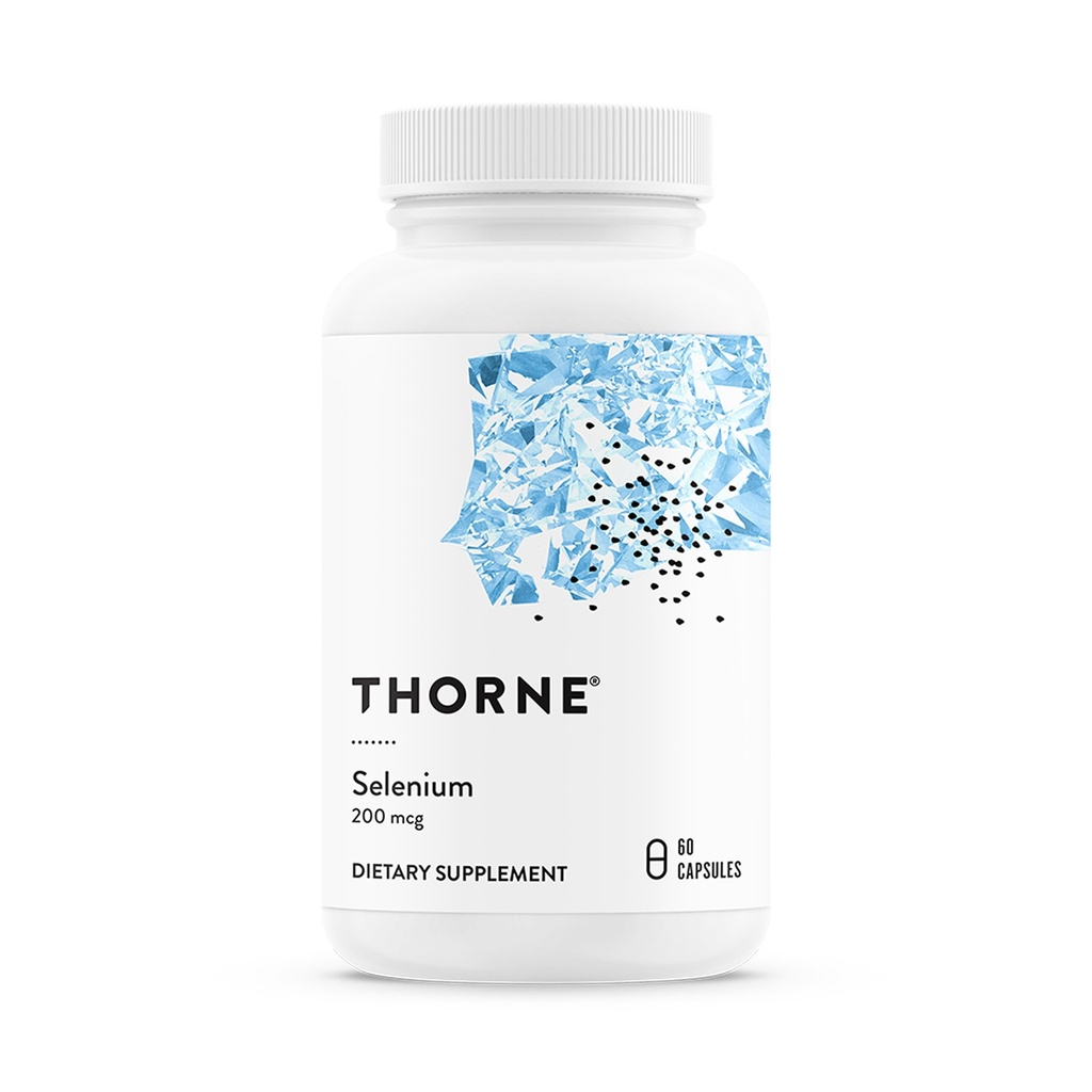 THORNE - Σελήνιο - 200 mcg Σελήνιο συμπλήρωμα για αντιοξειδωτική υποστήριξη * - 60 κάψουλες