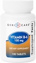 GeriCare Βιταμίνη B-6 100mg, 100 Tablets – Καθημερινή Διατροφική Υποστήριξη για την Υγιή λειτουργία του εγκεφάλου, Ενίσχυση Mood, Κυκλοφορική Υγεία & Μεταβολισμός – Βοηθά στην Καταπολέμηση της Κόπωση & Προώθηση της Συνολικής Ευαισθησίας