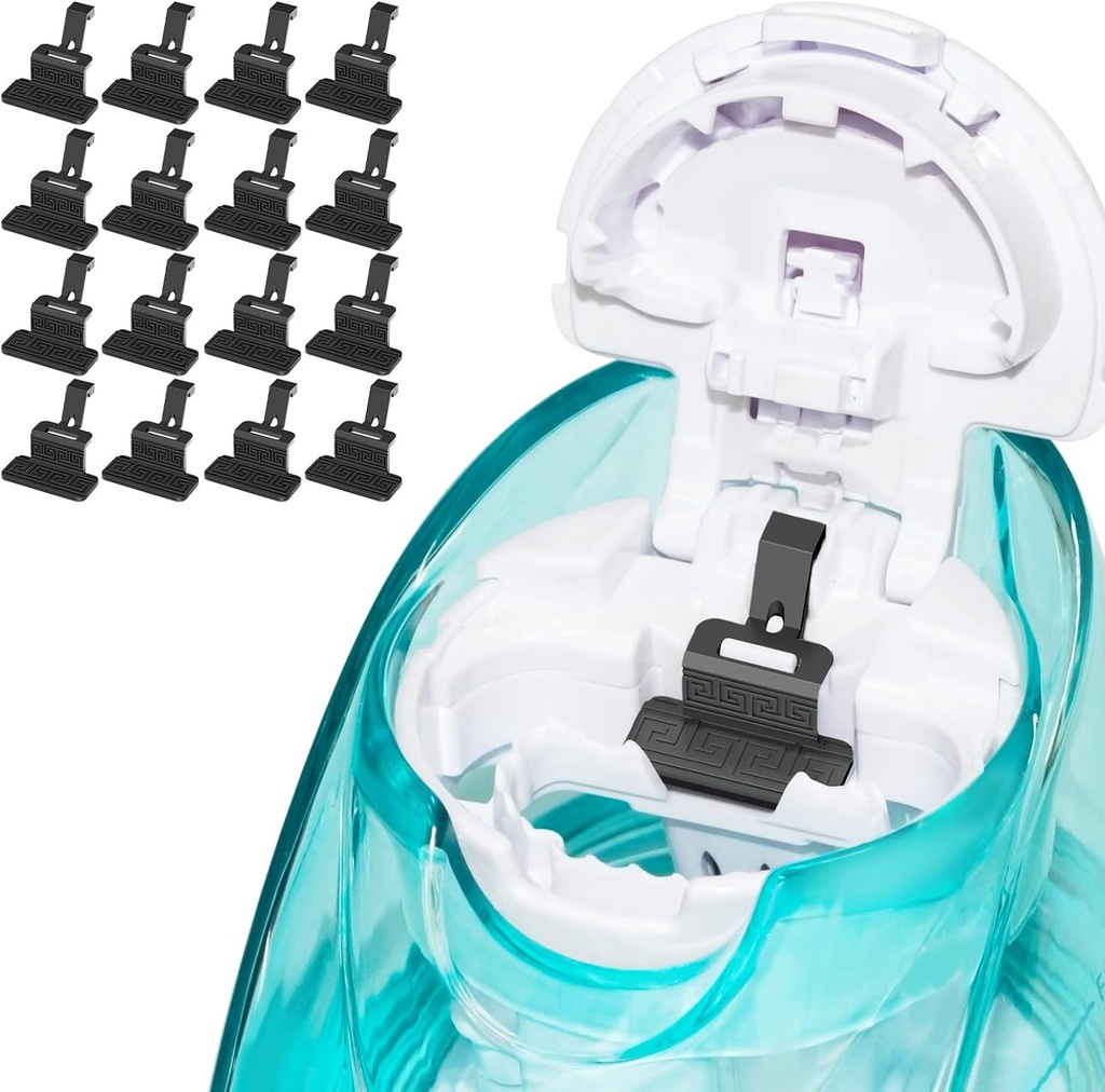 FireAnt Silicone Saline Pods Refills Αξεσουάρ Συμβατό με Navage Nasal Care, 16 Pack Reuseable Silicone Salt Pads Refills Αντικατάστασης, Εύκολη Λειτουργία (Μαύρο 16 Πακέτα)