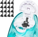 FireAnt Silicone Saline Pods Refills Αξεσουάρ Συμβατό με Navage Nasal Care, 16 Pack Reuseable Silicone Salt Pads Refills Αντικατάστασης, Εύκολη Λειτουργία (Μαύρο 16 Πακέτα)