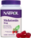 Natrol Melatonin Gummies, Υποστήριξη ύπνου, 140 Strawberry-Flavored Adult Melatonin Gummies, 5 mg Βοηθήματα ύπνου για ενήλικες