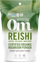 OM MUSHROOM SUPERFOOD Reishi οργανική σκόνη μανιταριών, 3,5 ουγγιά, 50 υπηρεσίες, προσαρμογόνο, άγχος & ανοσοποιητική υποστήριξη, συμπλήρωμα μανιταριών σούπερ τροφίμων