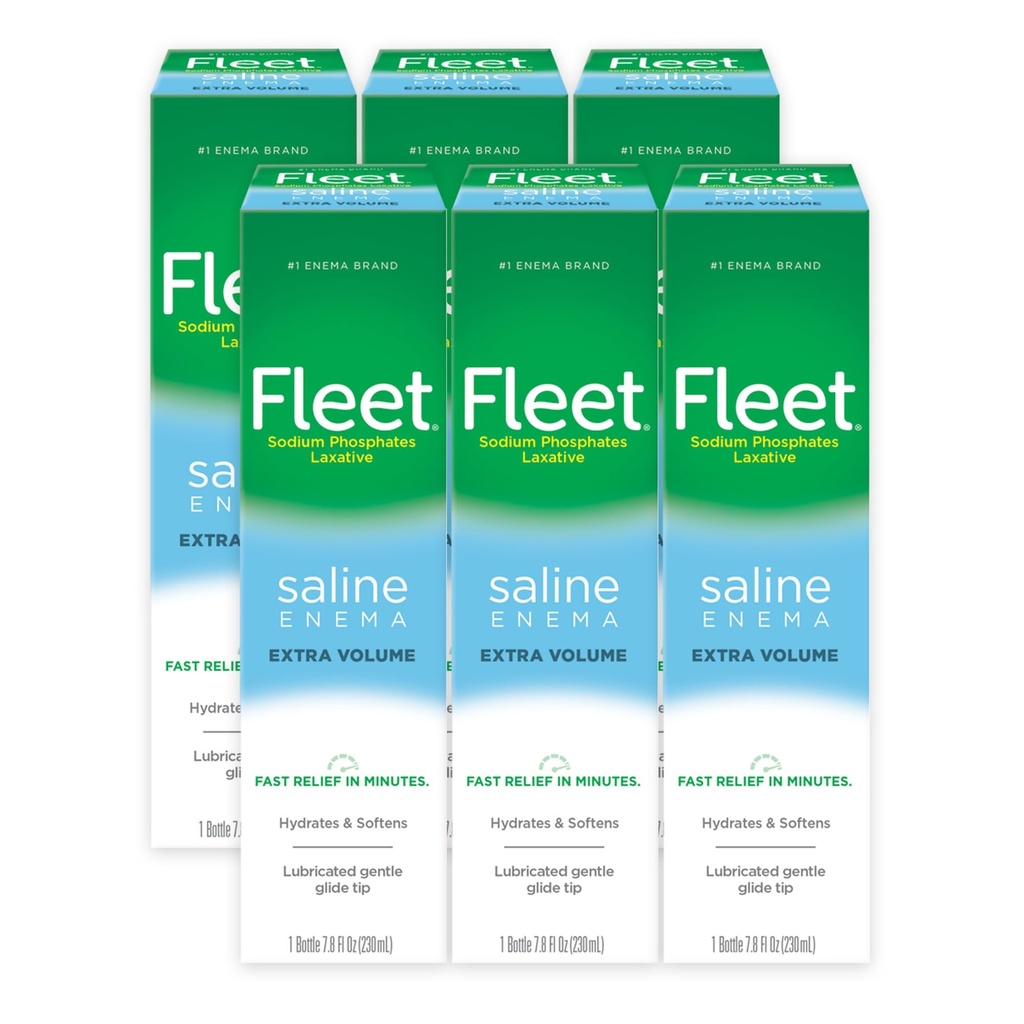 Laxative Saline Enema, 7.8 Fl Oz (πακέτο του 6)