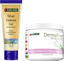 Υγιεινές Συνήθειες Skincare Bundle - 1.7oz DermaTox Αλοιφή και 1,5 oz Silver Defense Gel - Όλα φυσικά, όλους τους σκοπούς, ασφαλή και αποτελεσματική περιποίηση του δέρματος