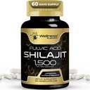 Shilajit των Ιμαλαΐων για άνδρες - 1500mg Shilajit κάψουλες για άνδρες, καθαρό Shilajeet για γυναίκες με φυσική κατάσχεση Fulvic Acid - Shilajet για ενισχυμένη ενέργεια και ανοσοποιητική υποστήριξη - 120 κόμης (πακέτο του 1)