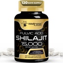 Shilajit των Ιμαλαΐων για άνδρες - 1500mg Shilajit κάψουλες για άνδρες, καθαρό Shilajeet για γυναίκες με φυσική κατάσχεση Fulvic Acid - Shilajet για ενισχυμένη ενέργεια και ανοσοποιητική υποστήριξη - 120 κόμης (πακέτο του 1)