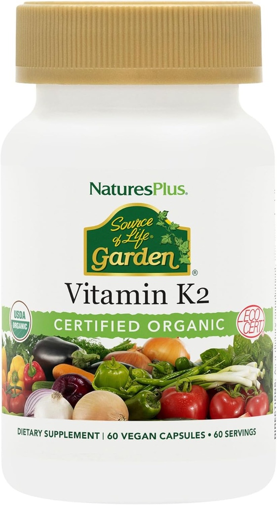 Nature's Plus Sol Garden VIT K2 120 mcg V Κάψουλες, 60 μέτρα