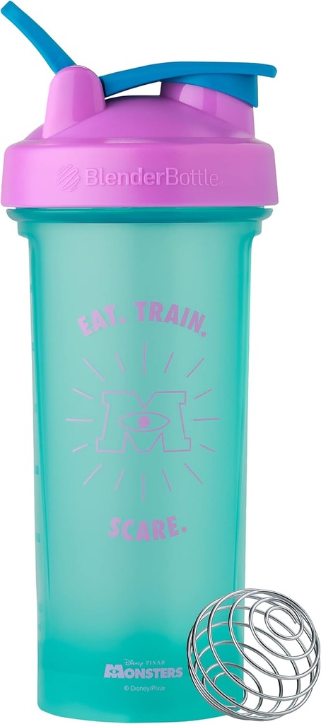BlenderBottle Pixar Classic V2 Shaker Bottle Perfect for Protein Shakes and Pre Workout, 28-Ounce, Monsters Inc.
