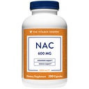 Η βιταμίνη Shoppe NAC N-Acetyl-L-Cysteine - Προάγει την υγεία, το ανοσοποιητικό και αντιοξειδωτικό - 600 MG (200 κάψουλες)