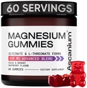 Gummys μαγνησίου - 410mg στοιχειώδους Glycinate μαγνησίου & L-Θρεονικού Συμπλέγματος Συμπλέγματος Συμπλέγματος Συμπλέγματος Συμπλέγματος Συμπλέγματος Συμπλέγματος Συμπλέγματος Συμπλέγματος Συμπλέγματος Συμπλέγματος Συμπλέγματος Συμπλέγματος Μαγνησίου - Vegan Magnesium Glycinate Gummies for Calm Mood, Mus & Heart - Μασώμενο Gummy μαγνήσιο 60 τμχ