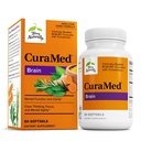 Terry Naturally CuraMed Brain - Clarity, Focus and Memory Supp - 60 Count | BCM-95, Curcumin, Sage. Clarity, Focus and Memory Support. 60 softgels.