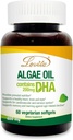 Lovita Algae Oil, Plant Based DHA Alternative to Fish Oil, Vegan Omega 3 with DHA 200 mg, 60 χορτοφαγικά Softgels