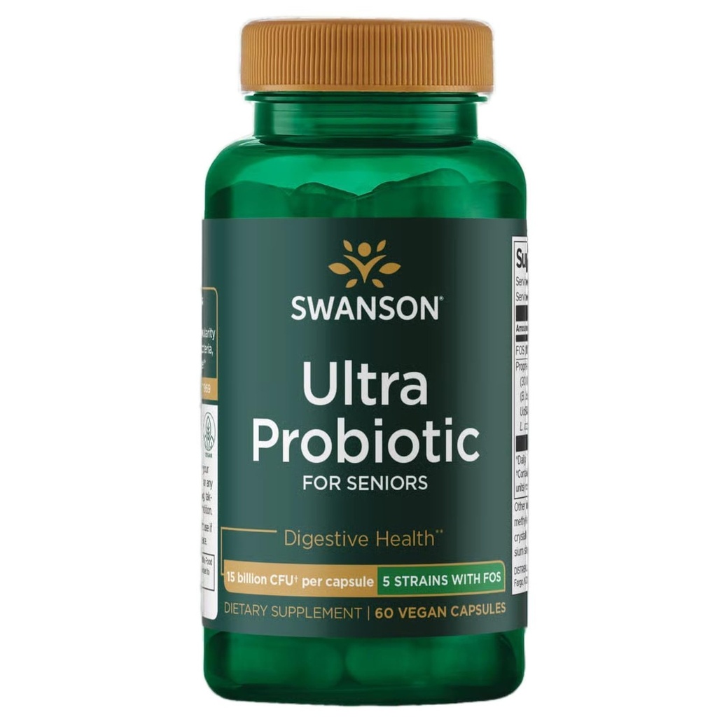 Swanson Ultra Probiotic για Seniors 30 δισεκατομμύρια κάψουλες Cfu 60 Veg