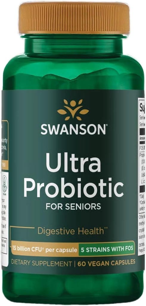 Swanson Ultra Probiotic για Seniors 30 δισεκατομμύρια κάψουλες Cfu 60 Veg