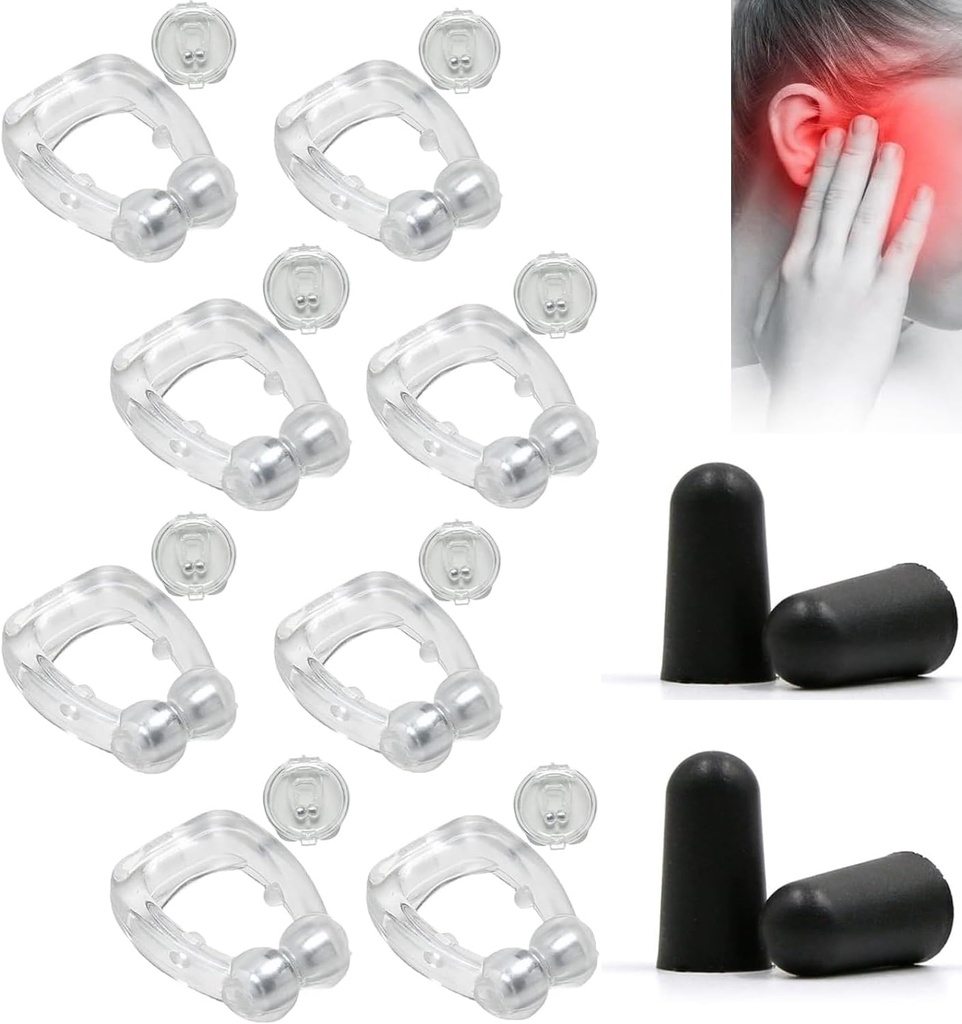 Acupeace Tinnitus Relief Device, Auricalm Tinnitus Relief Device, Tinnitus Relief for Ringing Ears, Tinnitus Ear Cuff Set Stop Ear Ringing (4Pairs)