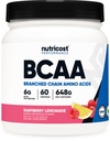 Nutricost BCAA Powder (Λεμονάδα Raspberry, 60 σέρβις) - Βέλτιστη αναλογία 2:1:1