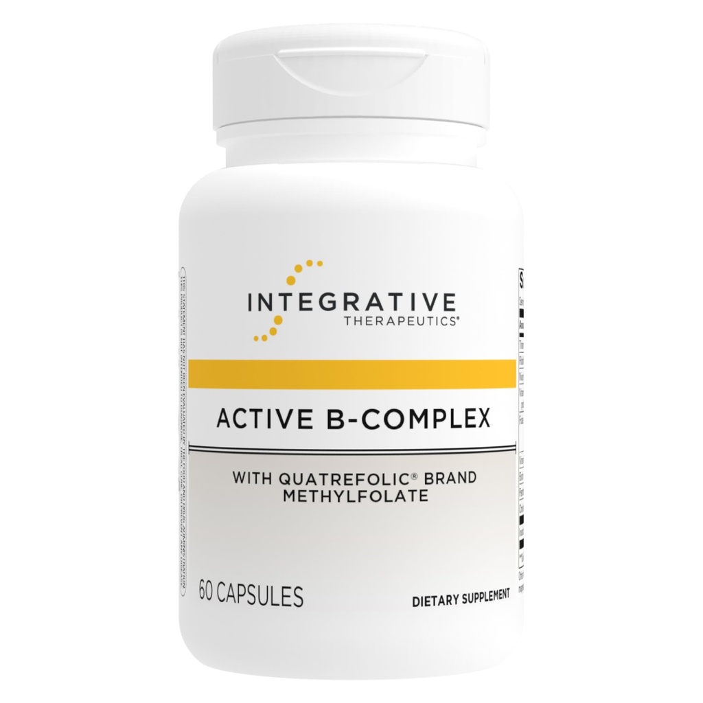 Integrative Θεραπευτικά Ενεργό B-Complex - Κυτταρική Ενέργεια & Καρδιακή Υγεία Υποστήριξη με Βιταμίνες B2, B6 & B12* - Υποστηρίζει Νευρικά & Ανοσολογικά Συστήματα* - Third-Party Tested - 60 Κάψουλες (30 Services)