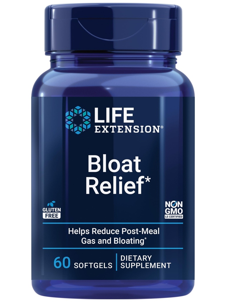 Life Extension Bloat Relief, Artichoke, Ginger, fennel και Turmeric για την Digestive Υγεία, υποστηρίζει Bloating Relief και προωθεί Digestive Comfort, Gluten Free, Non-GMO, 60 softgels