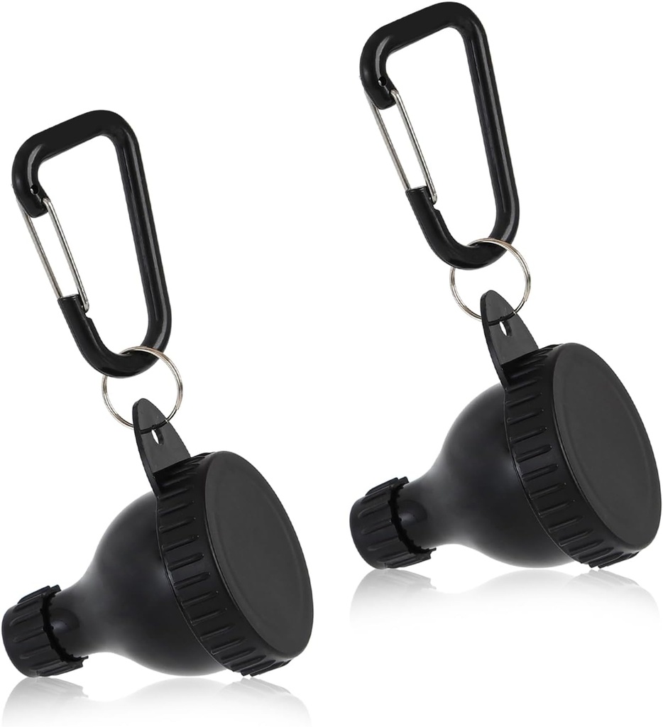 2 Pcs Protein Powder Container, Protein Powder Travel Container, Protein Powder Container to Go, Pre Workout/Gym Supplem Keychain (Μαύρο, 100ml)