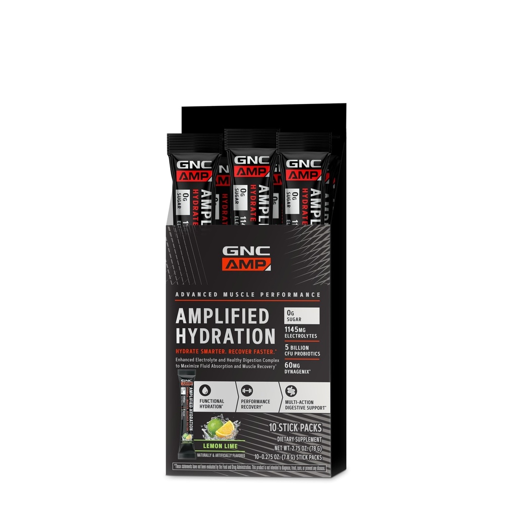 GNC AMP Ενισχυμένη Ενυδάτωση Ηλεκτρολυτικό Ποτό σε σκόνη Mix 