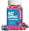 NAC Gummies 800mg, N-Acetyl Cysteine συμπλήρωμα, NAC συμπλήρωμα για το ανοσοποιητικό σύστημα & αντιοξειδωτικό, μη GMO, Gluten Free, Vegan - 60 Counts