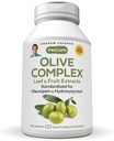 ANDREW LESSMAN Olive Complex - 60 Capsules - Leaf and Fruit Extracts. Standardized for Oleuropein and Hydroxytyrosol to Support Cardiovascular and Immune Health. Small Easy to Swallow Capsules