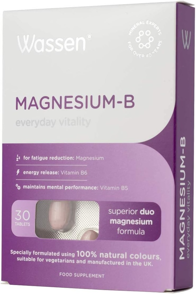 Wassen Magnesium B 30 Tablets by Wassen International